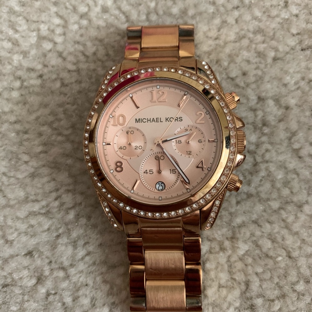 Blair Chronograph Rose Gold MK-5263 - Picture 3 of 8